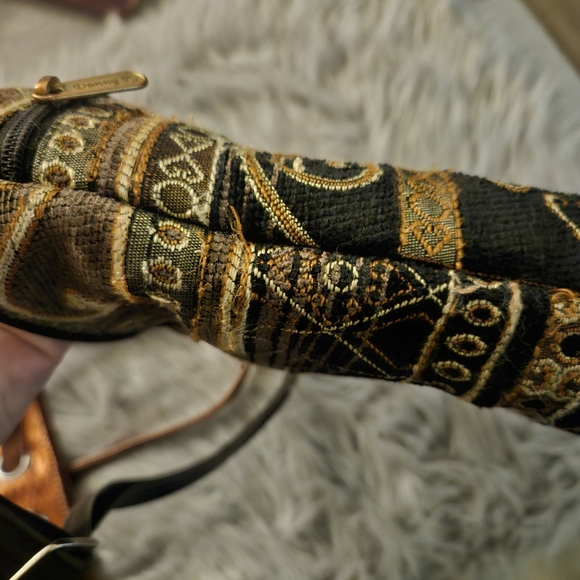 Black Brownish Tapestry Bag - Picture 5 of 6